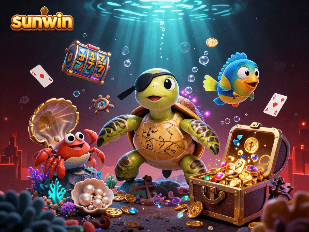 Experience the excitement of sunwin with a rich 3D underwater casino adventure featuring pirates and treasures.