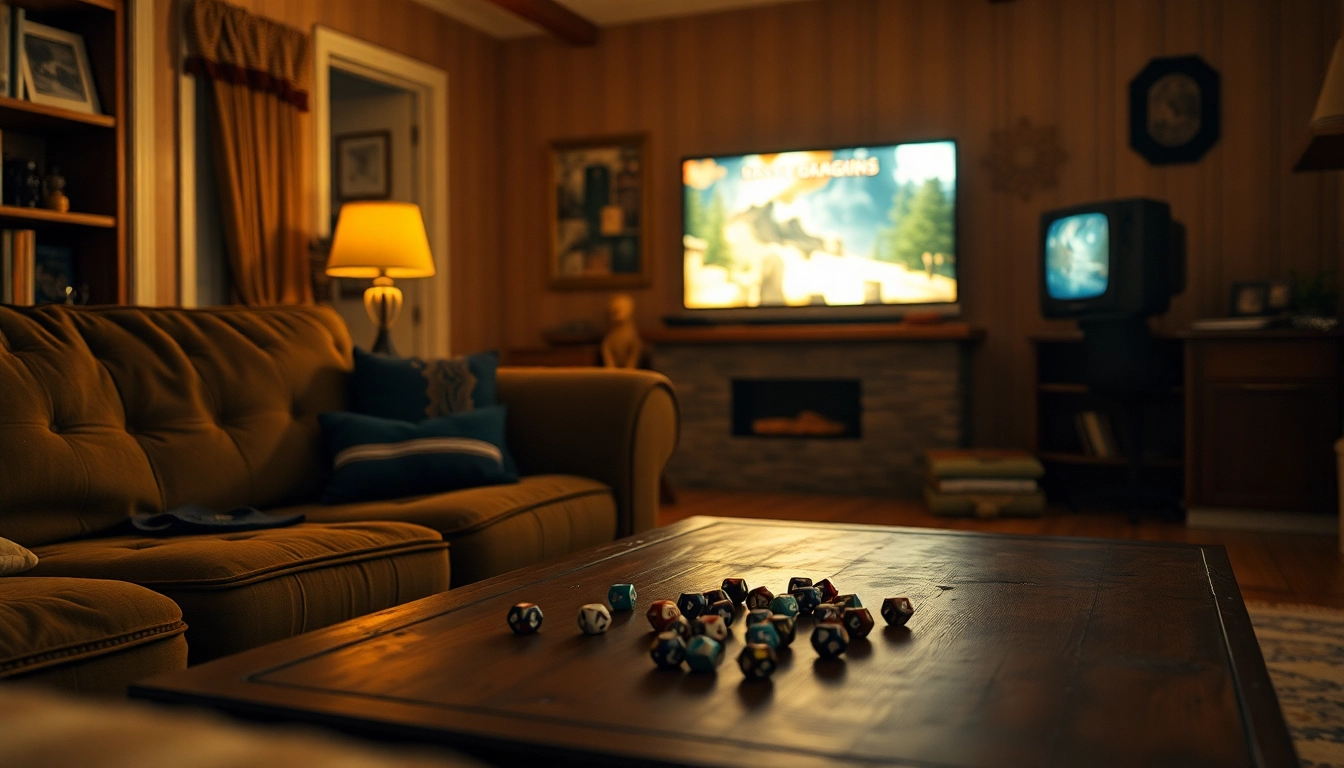 Reflexion über das Stranger Things Finale in einem nostalgischen Wohnzimmer mit D&D-Elementen.